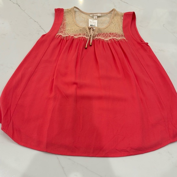 Ella Moss tank top in coral - Picture 1 of 5